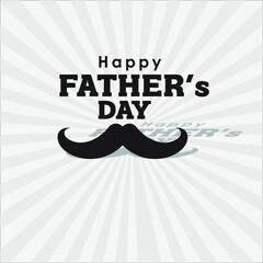Wall Mural - greeting card happy fathers day