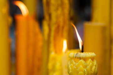 candles in the church