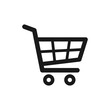 © Andrii Arkhipov - Shopping cart vector icon, flat design. Isolated on white background.