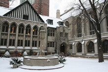 Presbyterian Church With Snow, Chicago