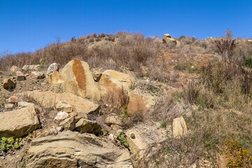 Poster - arid spoil pile