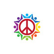© Lemonkey - Living together in peace. Logo icon vector illistration.