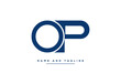 © Furqan - Alphabet letters monogram icon logo OP or PO
