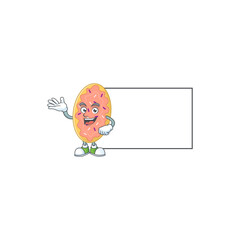 Sticker - A caricature drawing of bread with board