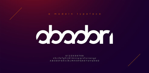 abstract sport modern alphabet fonts. typography technology electronic sport digital game music futu