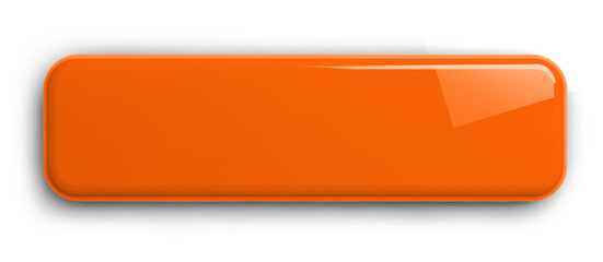 Orange Button 3D Clipart Image