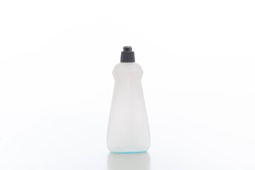 Wall Mural - Cleaning detergent container isolated against white background.