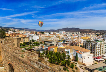 Sticker - View of Malaga from Alcazaba