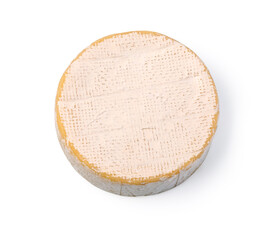 Sticker - Brie cheese  isolated on a white background, top view, clipping path