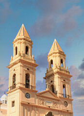 Canvas Print - Ancient church in Cadiz Spain