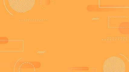 Wall Mural - orange geometric background. graphic geometric elegant orange background with circle line dot vibran