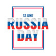 © starlineart - 12th june happy russia day celebration card design