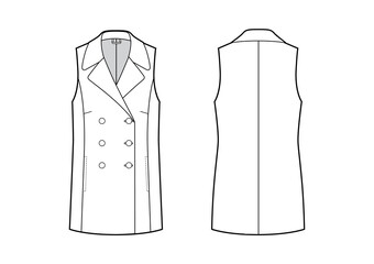 Wall Mural - A Vector Illustration of Waistcoat