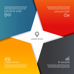 Infographic design template with place for your data. Vector illustration.