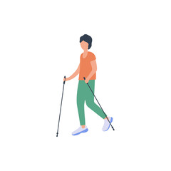 Wall Mural - Nordic Walking