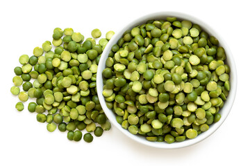 Wall Mural - Green split peas.