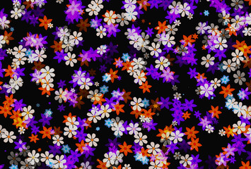 Sticker - decorative floral flowers background