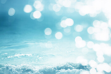 blue water of tropical sea