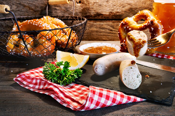 Wall Mural - Traditional bavarian menu