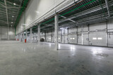 Fototapeta Przestrzenne - Interior of empty warehouse or garage