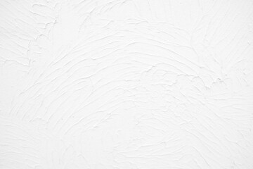 Canvas Print - White Plaster Stucco Wall Texture Background.