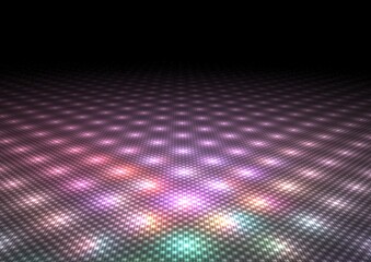 Sticker - Abstract Colorful Dance Floor Background Texture