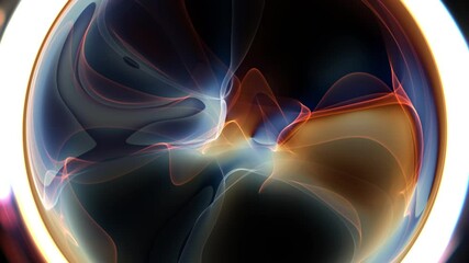 Wall Mural - 4k animated space plasma background