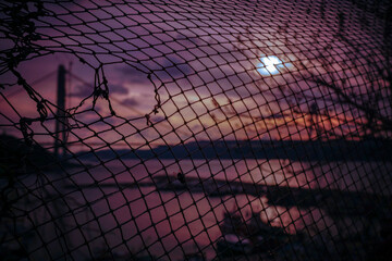 abstract background with grid