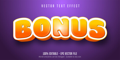 Wall Mural - Bonus text, game style editable text effect