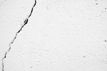 White Broken Concrete Wall Texture Background.