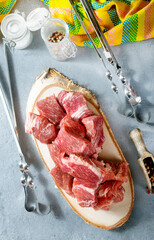 Canvas Print - raw meat