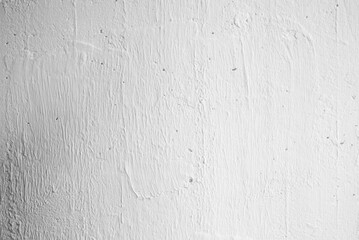 Canvas Print - White Plaster Stucco Wall Texture Background with Light Beam from Right.