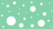 Polka Dot White On Green Pastel Soft For Abstract Background, Polka Dot White Pattern Cute, Random Scattered Dots, Green Soft And White Polka Dot Pattern For Confetti Wallpaper, Cute Backdrop Pastel
