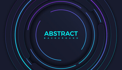 Wall Mural - modern gradient bright color. geometric background. abstract website landing page with circles illus