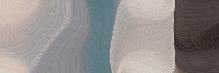 Leinwandbilder - abstract dynamic header with dark gray, dark slate gray and dim gray colors. fluid curved lines with dynamic flowing waves and curves for poster or canvas