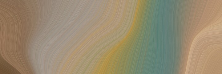 Leinwandbilder - abstract colorful header with gray gray, dim gray and pastel brown colors. fluid curved lines with dynamic flowing waves and curves for poster or canvas