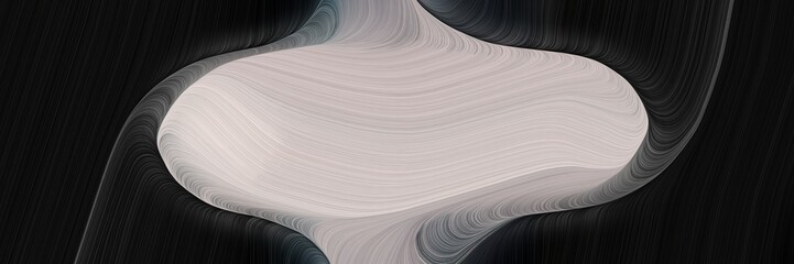 Poster - abstract flowing horizontal header with very dark green, silver and very dark pink colors. fluid curved flowing waves and curves for poster or canvas