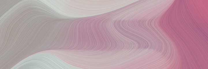 Poster - abstract surreal header with pastel purple, antique fuchsia and pastel gray colors. fluid curved lines with dynamic flowing waves and curves for poster or canvas