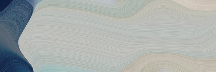 Poster - abstract surreal header with ash gray, dark slate gray and slate gray colors. fluid curved lines with dynamic flowing waves and curves for poster or canvas