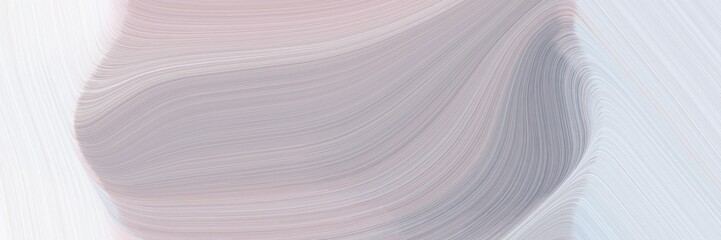 Leinwandbilder - abstract moving banner with silver, lavender and light slate gray colors. fluid curved flowing waves and curves for poster or canvas