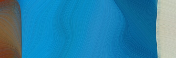 Leinwandbilder - abstract modern banner with strong blue, old mauve and silver colors. fluid curved flowing waves and curves for poster or canvas