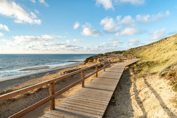 Wall Mural - along the dune coast on sylt, schleswig-holstein, germany