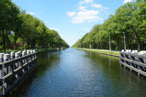 Fotomural River called the Wilhelminakanaal or Wilhelmina channel in the Netherlands