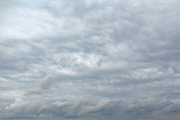 Wall Mural - white fluffy clouds in the blue sky.