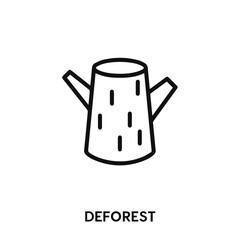 Canvas Print - deforest icon vector. deforest sign symbol.