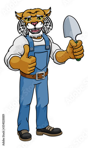 A wildcat gardener cartoon ...