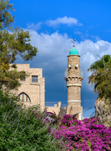 Al-Bahr Mosque (Sea Mosque).  The Oldest  Mosque In Jaffa Tel Avav, Israel.