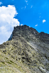 Sticker - panorama of rocky mountains