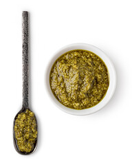 Sticker - Bowl and spoon with pesto sauce