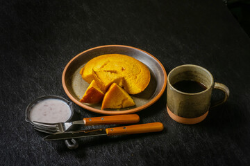 Poster - コーンブレッド　Traditional American food cornbread